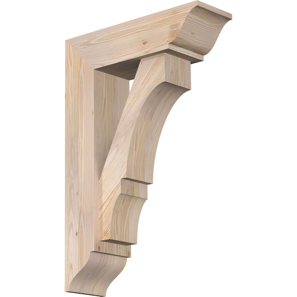 Ekena Millwork Balboa Traditional Smooth Bracket w/ Offset Brace, Douglas Fir, 7 1/2"W x 24"D x 36"H BKT0806X24X36BOA01SDF - main